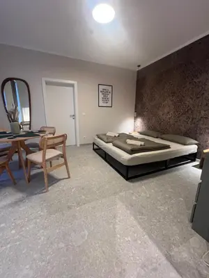 Ein Bett oder Betten in einem Zimmer der Unterkunft Residence K - Cozy Altbau Apartment Vienna