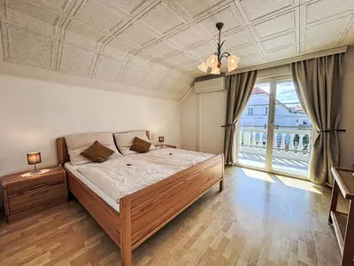 Ein Bett oder Betten in einem Zimmer der Unterkunft Holiday Home Großmutters Ferienhaus by Interhome