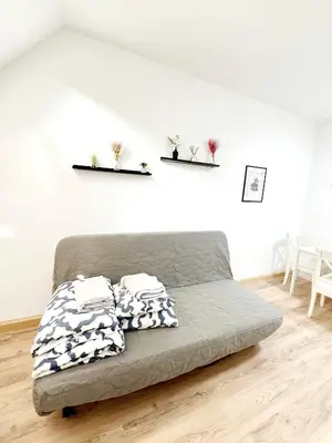 Ein Sitzbereich in der Unterkunft Family apartment - 5 minutes to schönbrunn