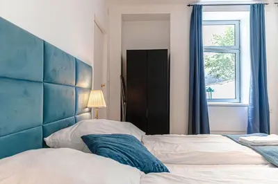 Ein Bett oder Betten in einem Zimmer der Unterkunft Stylish 1-Bedroom Retreat - Meidling City Center