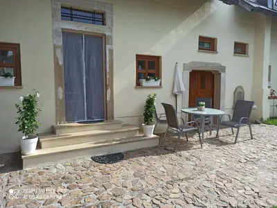 Ein Patio oder anderer Außenbereich in der Unterkunft Alte Mühle