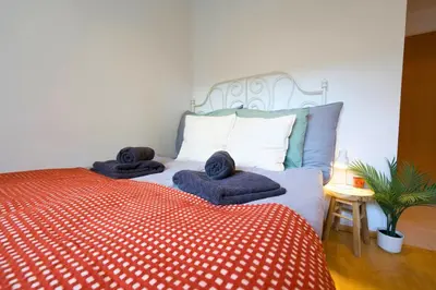 Ein Bett oder Betten in einem Zimmer der Unterkunft Nicht Buchbar