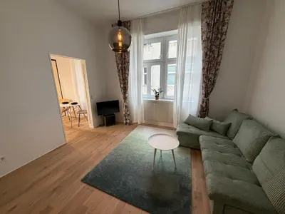Ein Sitzbereich in der Unterkunft Cosy City Apartment Modern Living in Wien Penzing