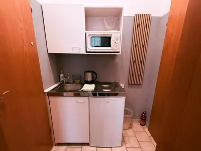 Küche/Küchenzeile in der Unterkunft Wien-Cityapartments self check in