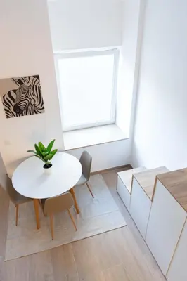 Ein Sitzbereich in der Unterkunft Stylishes Design-Apartment