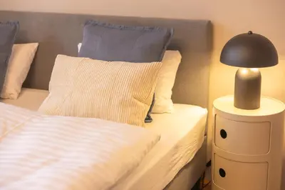 Ein Bett oder Betten in einem Zimmer der Unterkunft josef's home I Comfort Apartment in Ideal Location