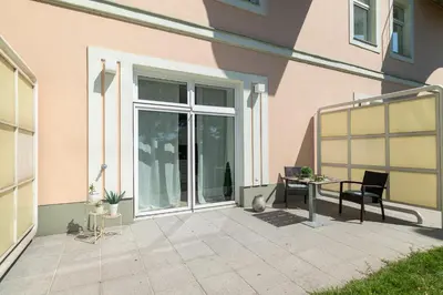 Grundriss der Unterkunft Giardino Airport Apartment with garden