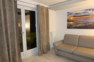 Ein Sitzbereich in der Unterkunft Central Living Apartment Vienna