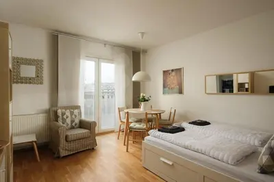 Ein Bett oder Betten in einem Zimmer der Unterkunft Family-Friendly Apartment in Central in MariaHilfer