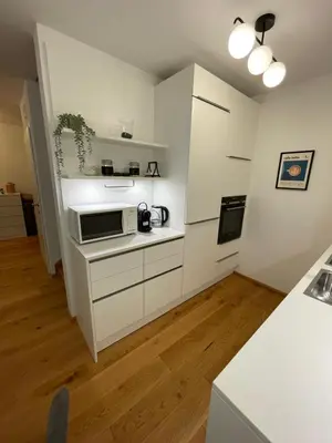 Küche/Küchenzeile in der Unterkunft Wiener Townhouse Riesenrad