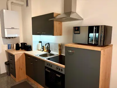Küche/Küchenzeile in der Unterkunft Vienna Homey Place - Spacious 70m2 Apartment in 1120