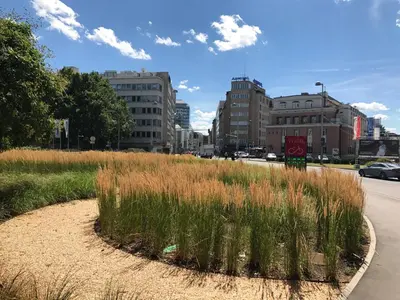 Das Gebäude in dem sich das Aparthotel befindet