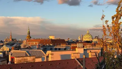 Ein allgemeiner Blick auf Wien oder ein Stadtblick von der Ferienwohnung aus