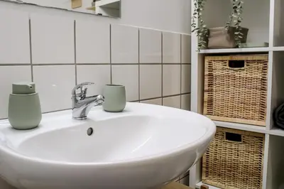 Ein Badezimmer in der Unterkunft Cosy Apartment in Vienna with Garage
