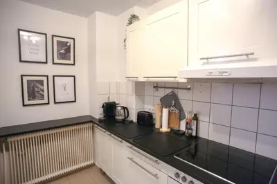 Küche/Küchenzeile in der Unterkunft Cosy Apartment in Vienna with Garage