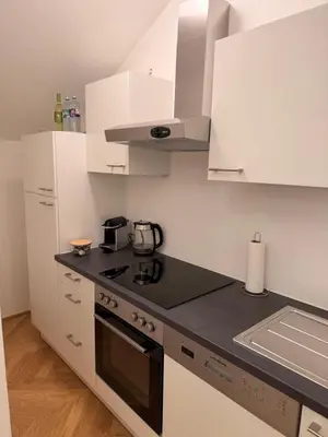 Küche/Küchenzeile in der Unterkunft Wien Mitte Apartment