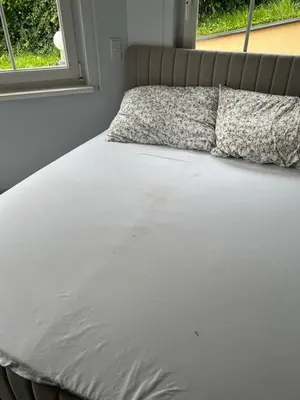 Ein Bett oder Betten in einem Zimmer der Unterkunft Classy Refined Apartment
