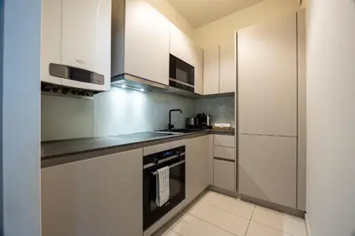 Küche/Küchenzeile in der Unterkunft easy-flat Danhausergasse - Central Apartments near Metro