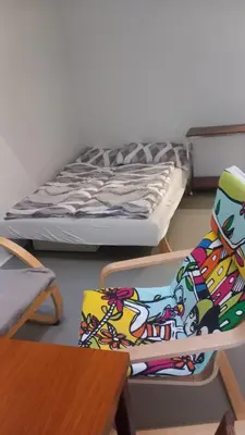 Ein Bett oder Betten in einem Zimmer der Unterkunft Modern Loft mit Terrasse