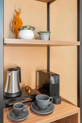 Kaffee-/Teezubehör in der Unterkunft OLIVER pulse I Apartments with self check-in