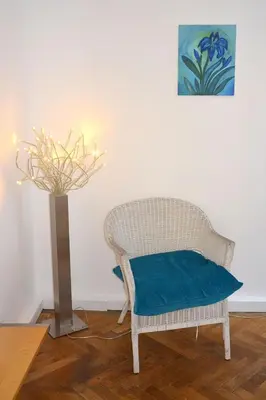 Ein Sitzbereich in der Unterkunft Apartment Vienna1090 by Interhome