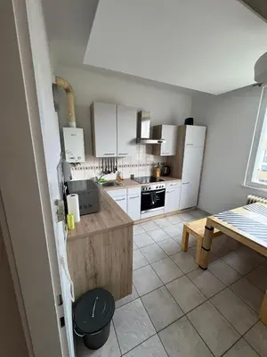 Küche/Küchenzeile in der Unterkunft Premium Apartment near Park