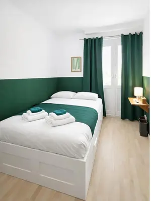 Ein Bett oder Betten in einem Zimmer der Unterkunft home22 an der mariahilfer