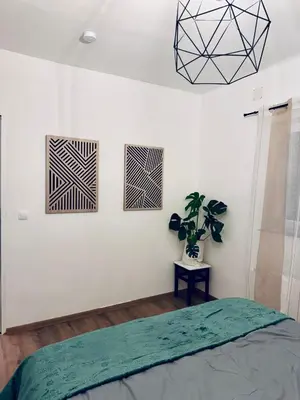 Ein Bett oder Betten in einem Zimmer der Unterkunft Stylish apartment close to Wiener Neustadt