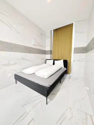 Ein Bett oder Betten in einem Zimmer der Unterkunft Comfortable Apartment in Lanstrasse Area BR4