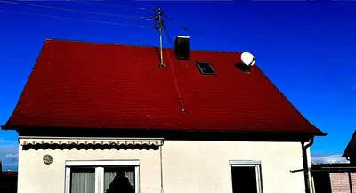 Das Gebäude in dem sich die Ferienwohnung befindet