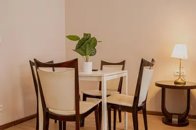 Grundriss der Unterkunft Cozy & Stylish Long-Term 1-BR Studio Retreat