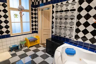 Ein Badezimmer in der Unterkunft Cosy & Convenient Viennese Charm