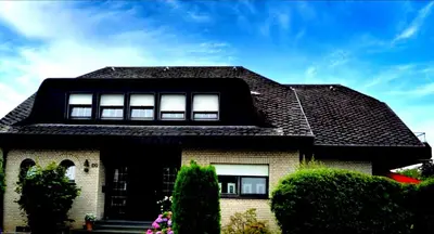 Das Gebäude in dem sich die Ferienwohnung befindet