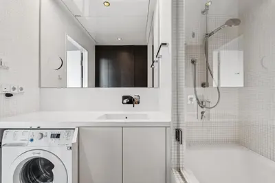 Ein Badezimmer in der Unterkunft Luxury suite with distant views and top furnishings