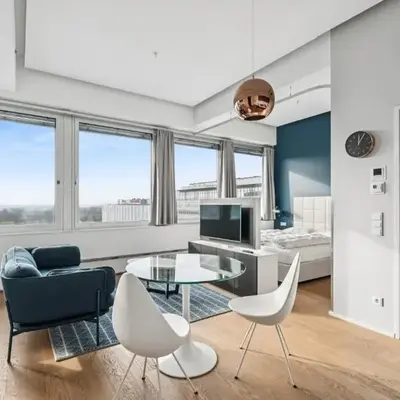 Luxury suite with distant views and top furnishings