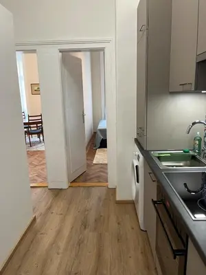 Küche/Küchenzeile in der Unterkunft Appartement Mondscheingasse