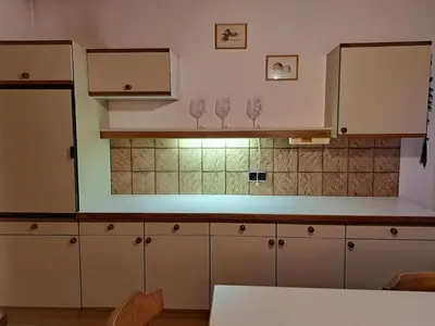 Küche/Küchenzeile in der Unterkunft Ferienhaus mit Garten