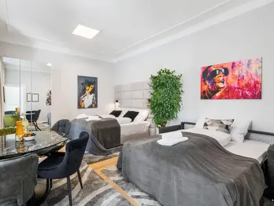 Grundriss der Unterkunft Superior Studio with Classic Viennese Design in 3rd District