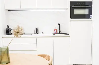 Küche/Küchenzeile in der Unterkunft Cozy Central Vienna