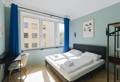 Ein Bett oder Betten in einem Zimmer der Unterkunft ampm Angeligasse - Coliving Vienna I Monthly Stays