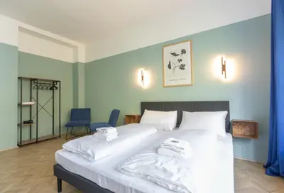 Ein Bett oder Betten in einem Zimmer der Unterkunft ampm Angeligasse - Coliving Vienna I Monthly Stays