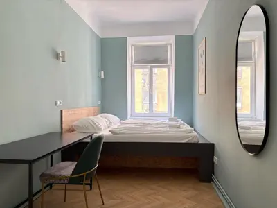 Ein Bett oder Betten in einem Zimmer der Unterkunft ampm Malfattigasse - Coliving Vienna I Monthly Stays
