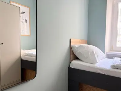 Ein Bett oder Betten in einem Zimmer der Unterkunft ampm Malfattigasse - Coliving Vienna I Monthly Stays