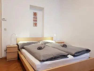 Ein Bett oder Betten in einem Zimmer der Unterkunft Apartment Vienna1090 by Interhome