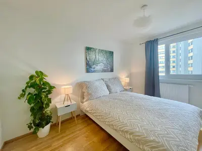 Grundriss der Unterkunft Central Stylish Apartment with Free Parking & Balcony