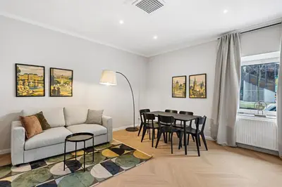 Ein Sitzbereich in der Unterkunft Kaiser Apartments - Central Vienna