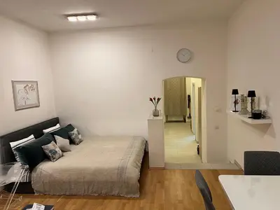 Ein Bett oder Betten in einem Zimmer der Unterkunft Lory nice Apartment