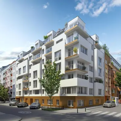 Das Gebäude in dem sich die Ferienwohnung befindet