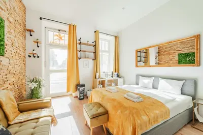 Ein Bett oder Betten in einem Zimmer der Unterkunft Premium Ground Floor Apartment with Free Parking