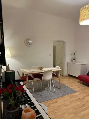 Ein Sitzbereich in der Unterkunft Viennese Nest Apartment